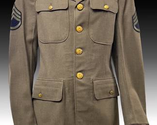 WWII US Army Air Corps Officer's Service Coat - 1940 Dated Military Uniform