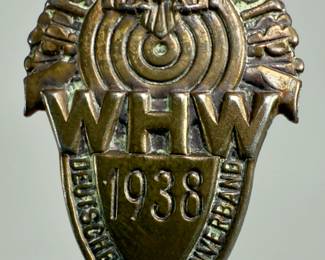 1938 German WHW & Deutscher Schützenverband (Shooting Association) Stick Pin