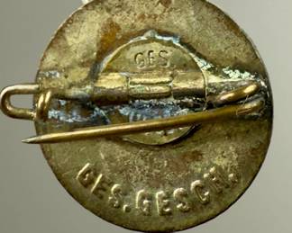 Small-Sized German Third Reich NSDAP ( Party) Enameled Membership Badge - Ges. Gesch