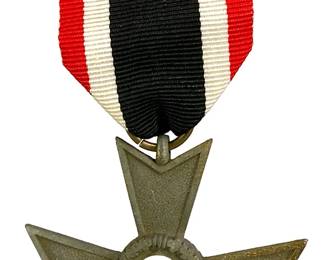 German WWII War Merit Cross 2nd Class without Swords w/Ribbon - Kriegsverdienstkreuz 1939