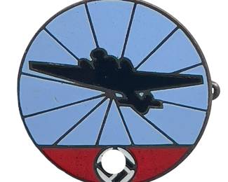 WWII German Air Raid Warning Service (Luftschutz-Warndienst) Badge