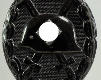 German WWII Wound Badge in Black - Maker Marked "26"