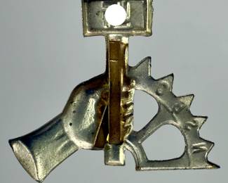Early NSBO (Factory Cell Organization) Cap Badge c. 1933-1935