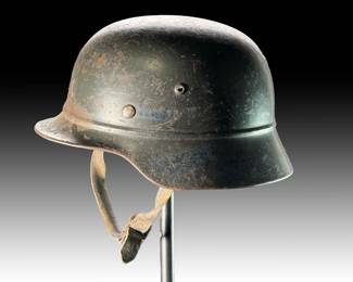 WWII German M40 Stahlhelm Beaded Helmet - ET64 - Size 64