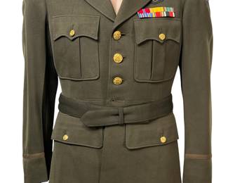WWII USAAF Pilot Captain's Jacket - XII Tactical Air Command, Bronze Star, 5 Campaign ETO, Occupation Medal