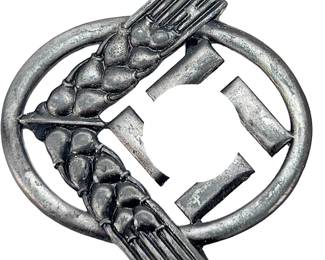 WWII German Reich Labour Service (RAD) Men's Cap Badge