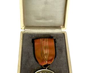 WWII Third Reich 1936 Berlin Summer Olympics German Olympic Memorial Medal 2nd Class in Original Case - Cased Era Decoration
