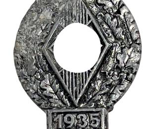 1935 German Hitler Youth (HJ) "Reichsjugendtag" National Youth Day Tinnie