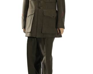 WWII US Marine Corps 4th Division Coat & Trousers 2pc USMC Military Uniform