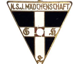 Rare Pre-BDM German "NSJ Mädchenschaft" Youth Badge by Steinhauer & Lück