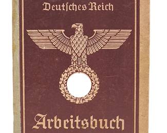 WWII German ARBEITSBUCH - Berlin Female Worker's Book with Post-War Entries 1941-1948