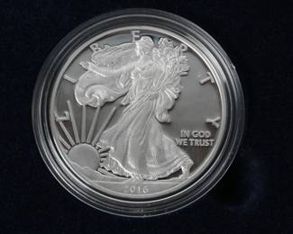 2016-W American Eagle One Ounce Silver Proof Coin West Point Mint