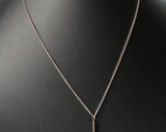 Reed & Barton Sterling Silver Cross Pendant and Necklace