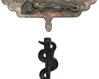 WWII German Hitler Youth (HJ) Glider Pilot 'C' Badge by Paulmann & Crone with Medical Proficiency Insignia