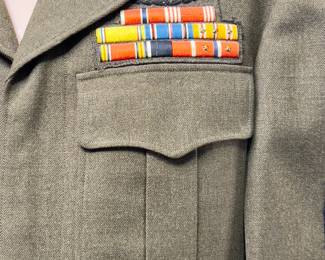 656 ?/ Jack P WWII US Army Ike Jacket Master Sergeant 38th ID, German Tailor, 1956 Aviator Document