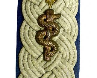 WWII German Army Medical Officer Major's Shoulder Boards - Third Reich Heer Sanitätstruppe Insignia
