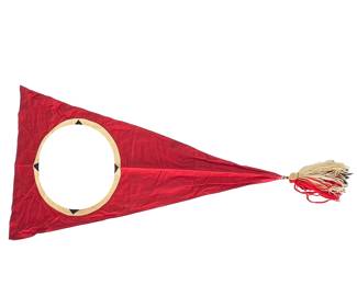 WWII German Party (NSDAP) Single-Sided Podium Pennant with Tassel