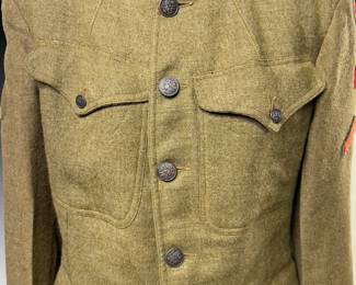 WWI US Army 2nd Engineers Corp Tunic Military Uniform Jacket Coat