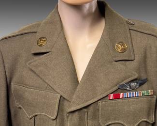 WWII AAF "Ike" Jacket - Named Aircrewman, North Atlantic Route Military Uniform
