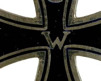 WWI Imperial German 800 Silver Patriotic Pendant Fob - 1914-15 Iron Cross