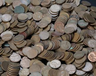 Lot of 634 Wheat Pennies US Coins