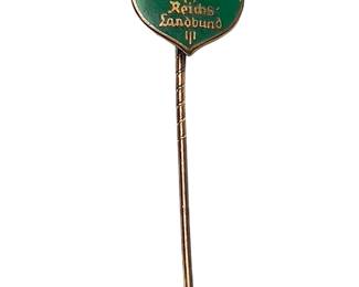 German Weimar Republic Reichs-Landbund (Agrarian League) Membership Stick Pin