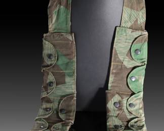 WWII German Fallschirmjäger (Paratrooper) Camouflage Ammunition Bandolier - Splittertarn