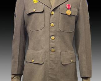 WWII US Army Uniform - Field Artillery PFC, 8th Service Command