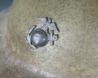 Original USMC M1917A1 "Kelly" Transitional Helmet - WWI M1917 Shell w/ Period EGA
