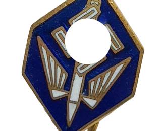 German Third Reich NSSB (National Socialist Stenographers' League) Enameled Membership Pin