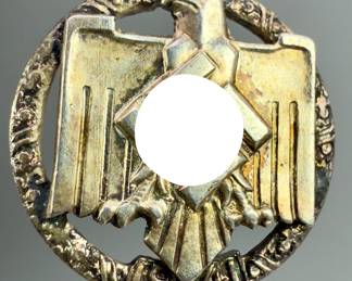 1941 WWII German Third Reich NSRL Sports Award Pin - Gau Meisterschaft (Regional Championship)