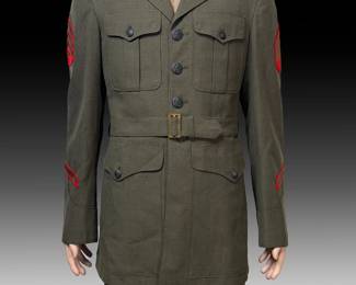 Vintage 1974 USMC Marine Corps Service "A" Uniform - Named Infantry Staff Sergeant (SSgt)