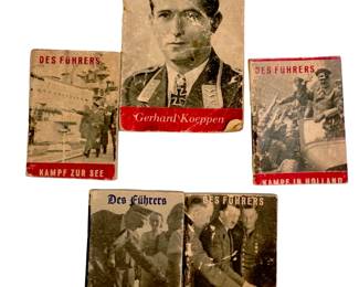 Lot of 5 German WWII WHW/KWHW Propaganda Mini Booklets - Tag der Wehrmacht