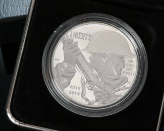2018 World War I Centennial Silver Dollar Proof Set Coin