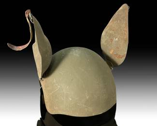 l WWII 1945 USAAF M5 Steel Flak Helmet - Late War Bomber Crew - Complete with Liner