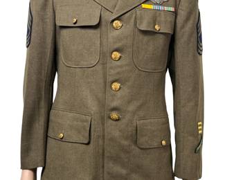 RARE WWII USAAF & 2nd ID Dual-Theater Service Coat | ETO & PTO Veteran | Enlisted Aircrew Wings