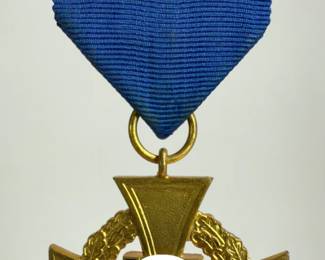 German Third Reich 40-Year Faithful Service Cross, 1st Class Gold, with Ribbon