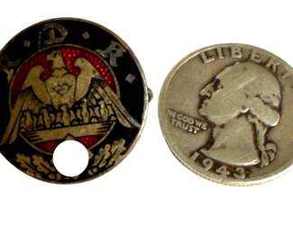 Third Reich Reichsbund der Kinderreichen (RDK) Large Families League Enameled Pin