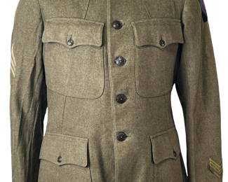 WWI US Army AEF Tunic - 1st Army & Advance Sector SOS, Medical Sergeant