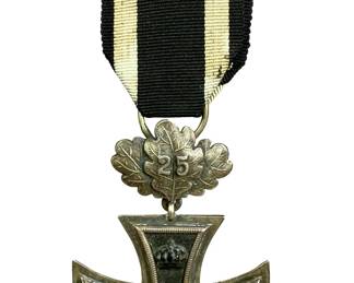 Imperial German 1870 Iron Cross 2nd Class with "25" Jubilee Clasp (EK2)