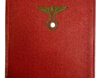 WWII German Party NSDAP Mitgliedsbuch Membership Book- 1930 Old Fighter Alter Kämpfer - Josef Knoll Photo ID - Complete Dues