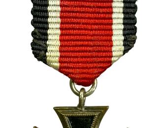 WWII German 1939 Iron Cross 2nd Class Miniature Medal (Multi-Piece Construction)