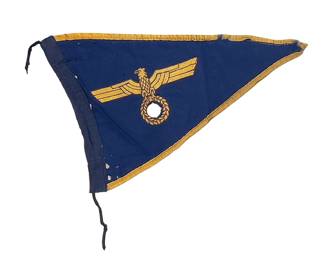 WWII German Third Reich NSDAP Reichsleitung Party Leader's Car Pennant