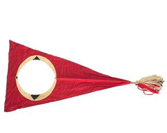WWII German Party (NSDAP) Single-Sided Podium Pennant with Tassel