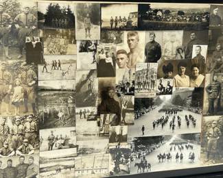WWI US Army Soldier's Photo Montage 67th INFANTRY REGIMENT Baseball Team Camp Sheridan & 1919 NYC Victory Parade