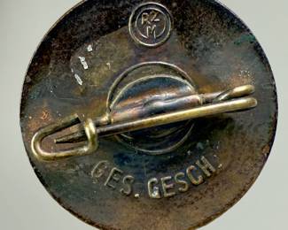 1933 German "Deutschland Erwache" Rise to Power Commemorative Badge - RZM & GES. GESCH. Marked