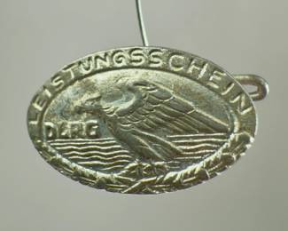 Original German Third Reich Era DLRG Lifesaving Proficiency Award Pin "Leistungsschein"