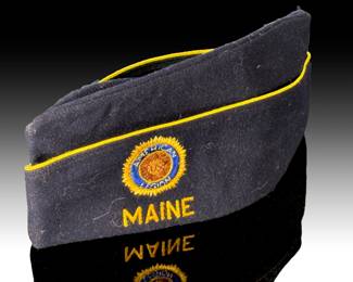 Vintage Maine Veterans Garrison Caps Lot - American Legion Post 86 & VFW Post 4527 - US Military Collectible Uniforms
