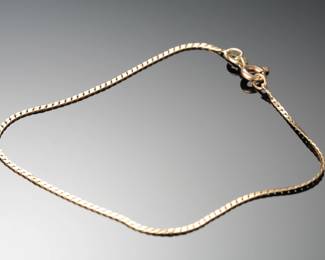 14k Gold Italy Bracelet SZ: 7.25