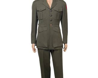 WWII US Marine Corps 2nd Division Uniform - Named & Dated 1942